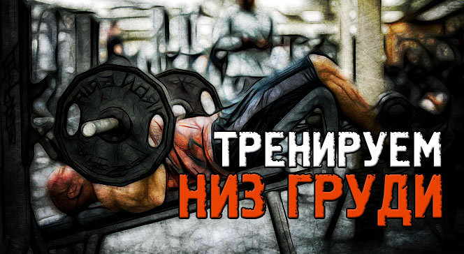 Как накачать низ груди